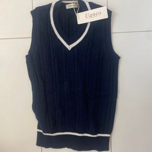 Navy sweater vest from Amazon